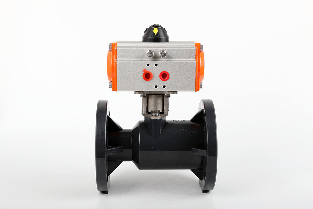 贵德气动法兰一体球阀